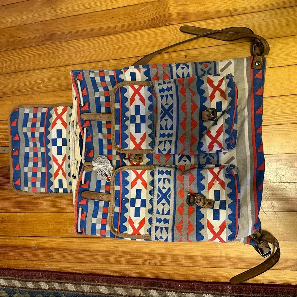 Colorful Patterned Backpack - Picture 3 of 5